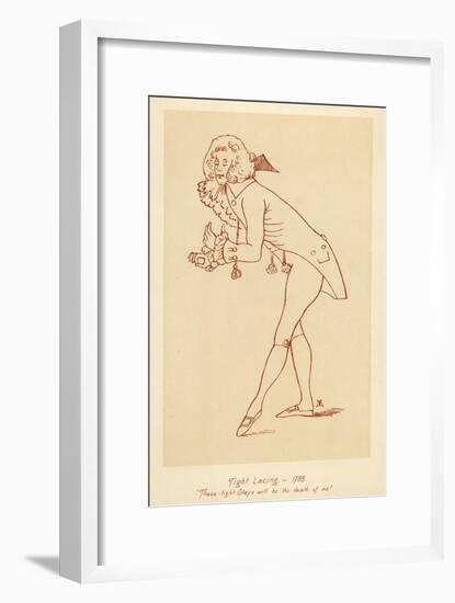 Man in Tight Stays 1788-John Ashton-Framed Art Print