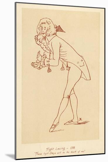 Man in Tight Stays 1788-John Ashton-Mounted Art Print