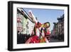 Man in Traditional Costume (Federahannes)-Markus Lange-Framed Photographic Print