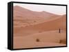 Man in Traditional Dress on Erg Chebbi Sand Dunes, Morocco-Merrill Images-Framed Stretched Canvas