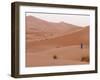 Man in Traditional Dress on Erg Chebbi Sand Dunes, Morocco-Merrill Images-Framed Photographic Print