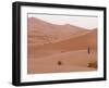 Man in Traditional Dress on Erg Chebbi Sand Dunes, Morocco-Merrill Images-Framed Photographic Print