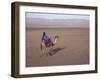 Man in Traditional Dress Riding Camel, Morocco-Merrill Images-Framed Photographic Print