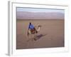 Man in Traditional Dress Riding Camel, Morocco-Merrill Images-Framed Photographic Print