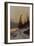 Man in winter landscape-Erik Theodor Werenskiold-Framed Giclee Print