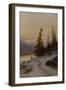 Man in winter landscape-Erik Theodor Werenskiold-Framed Giclee Print