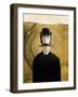 Man in Wyeth Landscape-grivina-Framed Art Print