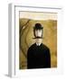 Man in Wyeth Landscape-grivina-Framed Art Print