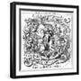 Man Is But a Worm, Cartoon from Punch Showing Evolution from Worm to Man, 1881-null-Framed Giclee Print