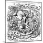 Man Is But a Worm, Cartoon from Punch Showing Evolution from Worm to Man, 1881-null-Mounted Giclee Print