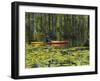 Man Kayaking, Cypress Gardens, Moncks Corner, South Carolina, USA-Corey Hilz-Framed Photographic Print