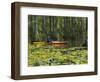 Man Kayaking, Cypress Gardens, Moncks Corner, South Carolina, USA-Corey Hilz-Framed Photographic Print