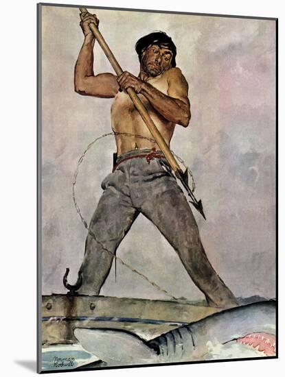 "Man-Killer", January 27,1940-Norman Rockwell-Mounted Giclee Print