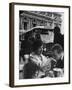 Man Kissing Woman's Hand at the Cafe de La Place de L'Opera-Loomis Dean-Framed Photographic Print