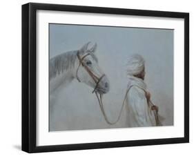 Man Leading Horse-Lincoln Seligman-Framed Giclee Print