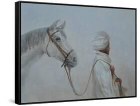 Man Leading Horse-Lincoln Seligman-Framed Stretched Canvas