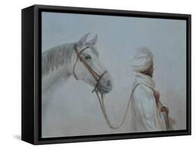 Man Leading Horse-Lincoln Seligman-Framed Stretched Canvas