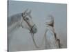 Man Leading Horse-Lincoln Seligman-Stretched Canvas