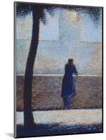 Man Leaning on a Parapet-Georges Seurat-Mounted Premium Giclee Print