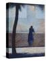 Man Leaning on a Parapet-Georges Seurat-Stretched Canvas