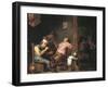 Man Lighting His Pipe-Abraham Teniers-Framed Giclee Print