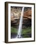 Man Looks Up at Sipi Falls, Uganda, East Africa, Africa-Andrew Mcconnell-Framed Photographic Print