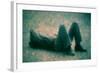 Man Lying on the Floor by Andre Burian-André Burian-Framed Photographic Print