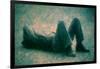 Man Lying on the Floor by Andre Burian-André Burian-Framed Photographic Print