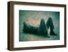 Man Lying on the Floor by Andre Burian-André Burian-Framed Photographic Print