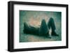 Man Lying on the Floor by Andre Burian-André Burian-Framed Photographic Print