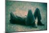 Man Lying on the Floor by Andre Burian-André Burian-Mounted Photographic Print