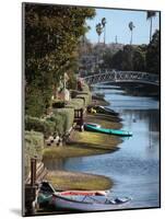 Man-Made Canal in Venice Canal Historic District, Venice, Los Angeles, California, Usa-Bruce Yuanyue Bi-Mounted Photographic Print