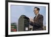 Man Mailing a Letter-William P. Gottlieb-Framed Photographic Print
