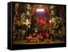 Man Mo Buddhist Temple, Hong Kong, China-Julie Eggers-Framed Stretched Canvas