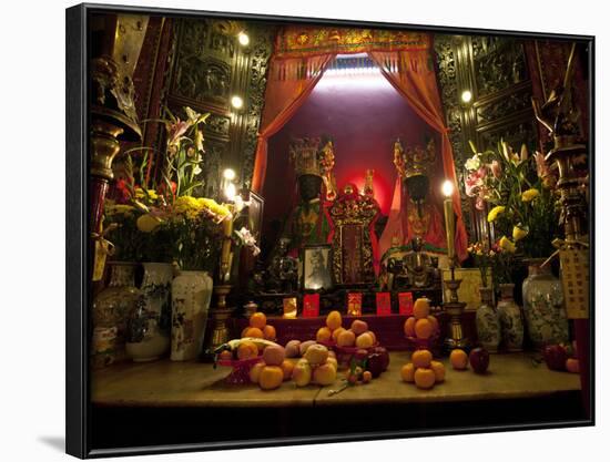 Man Mo Buddhist Temple, Hong Kong, China-Julie Eggers-Framed Photographic Print