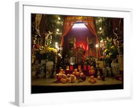 Man Mo Buddhist Temple, Hong Kong, China-Julie Eggers-Framed Photographic Print