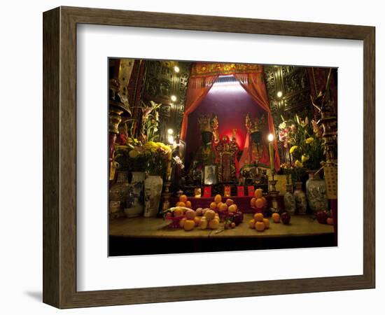 Man Mo Buddhist Temple, Hong Kong, China-Julie Eggers-Framed Photographic Print