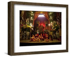 Man Mo Buddhist Temple, Hong Kong, China-Julie Eggers-Framed Photographic Print