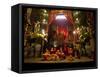 Man Mo Buddhist Temple, Hong Kong, China-Julie Eggers-Framed Stretched Canvas