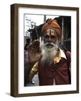 Man, Nepal-Michael Brown-Framed Photographic Print