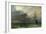 Man O'War and a Stormy Sunset (The Guardship), 1875-Henry Dawson-Framed Giclee Print