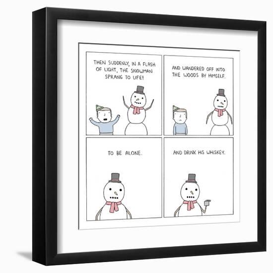 Man of Snow-Reza Farazmand-Framed Art Print