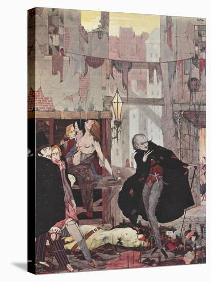 Man Of the Crowd-Harry Clarke-Stretched Canvas