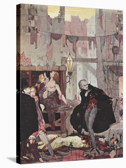 Man Of the Crowd-Harry Clarke-Stretched Canvas