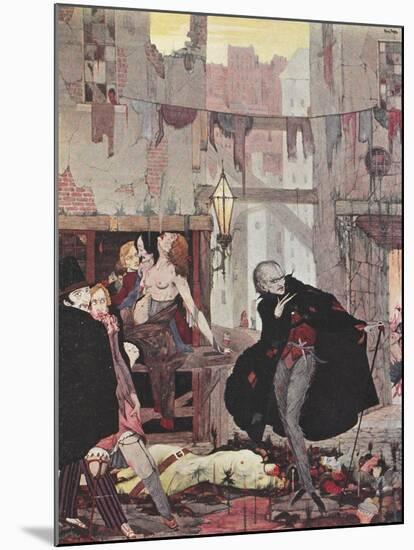 Man Of the Crowd-Harry Clarke-Mounted Giclee Print