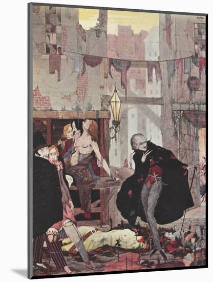 Man Of the Crowd-Harry Clarke-Mounted Giclee Print