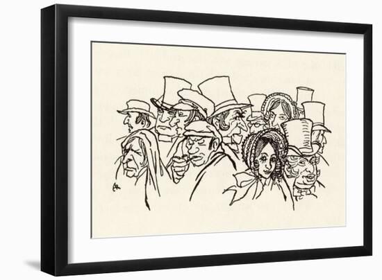 Man of the Crowd-Arthur Rackham-Framed Art Print