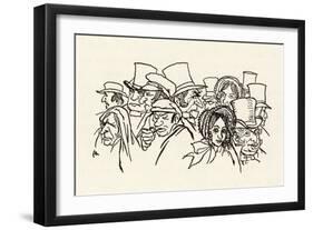 Man of the Crowd-Arthur Rackham-Framed Art Print