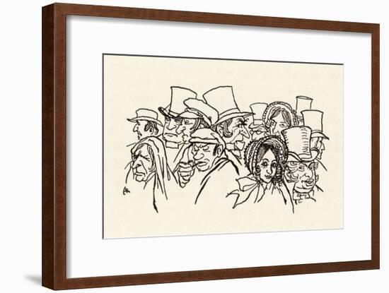 Man of the Crowd-Arthur Rackham-Framed Art Print