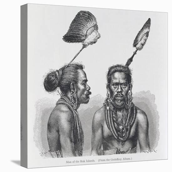 Man of the Ruk Islands, from 'The History of Mankind', Vol.1, by Prof. Friedrich Ratzel, 1896-English School-Stretched Canvas